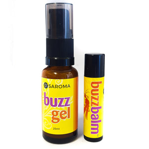 Natural insect bite remedy Buzzbalm & Buzz Gel