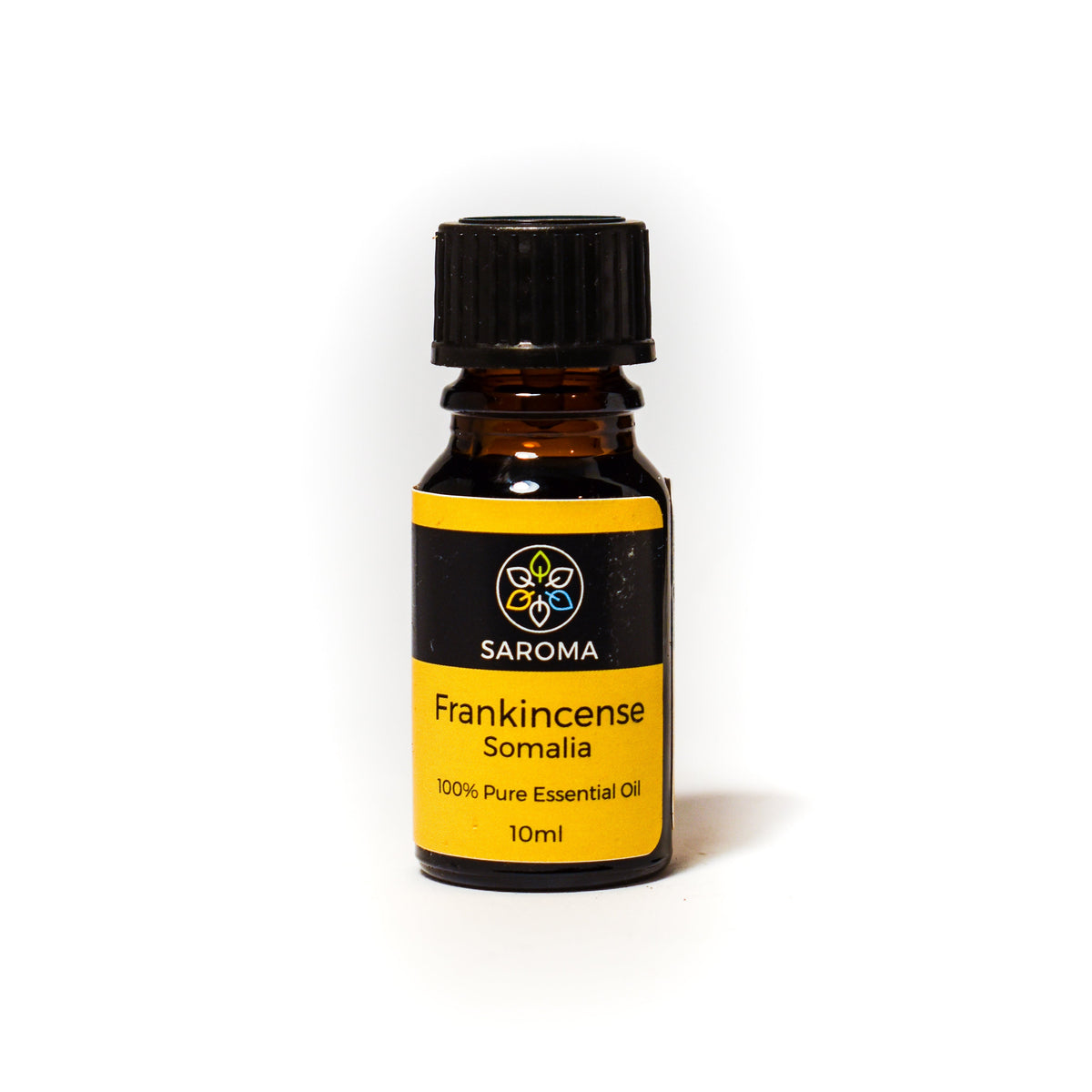 10ml bottle of Saroma Frankincense Essential Oil 100% pure for skin and respiratory support