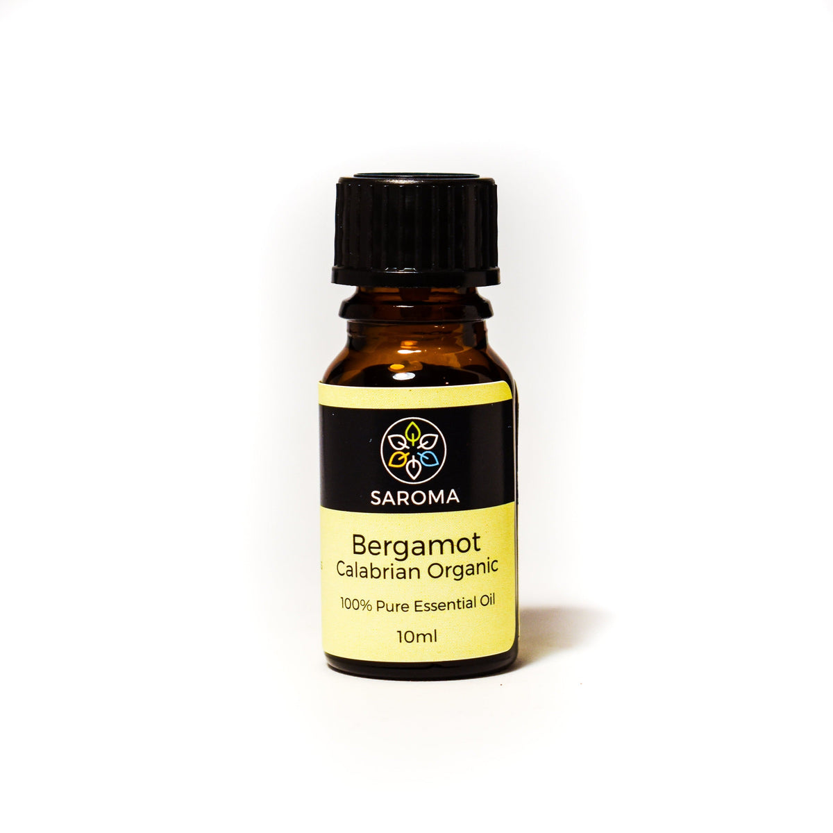 Bottle of Saroma Bergamot Calabrian Organic 100% Pure Essential Oil 10ml